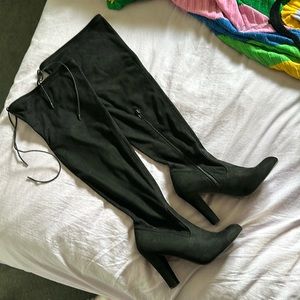 Thigh high boots size 10.